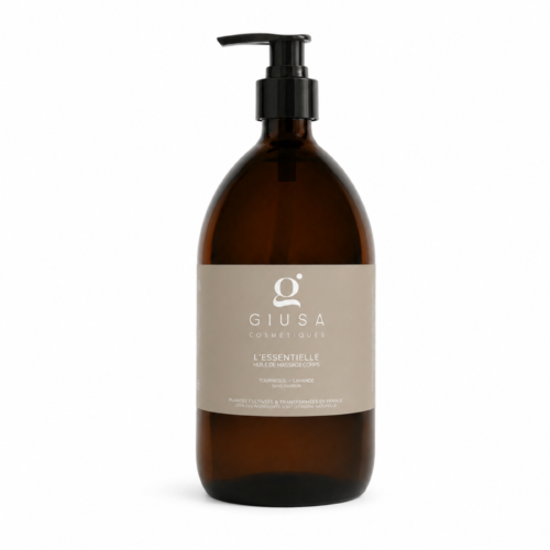 <b>L'ESSENTIELLE  <br> Huile de massage</b>